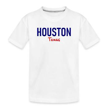 Houston - Texas - États-Unis - Amérique - Amérique - T-shirt bio Premium Enfant - blanc - Devant