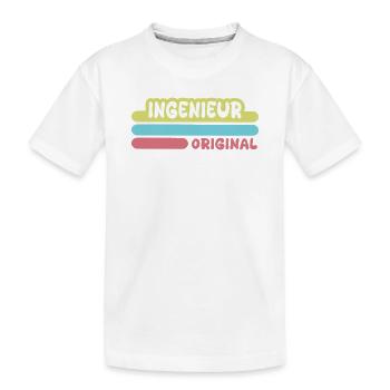 Ingenieur - Kinder Premium Bio T-Shirt - Weiß - Vorne