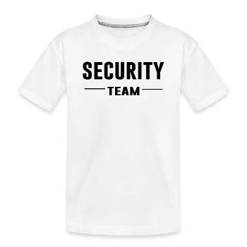 Security Team – Sicherheit | Ordnung | Crew Shirt - Kinder Premium Bio T-Shirt - Weiß - Vorne