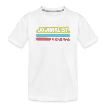 Spruch Journalist - Kinder Premium Bio T-Shirt - Weiß - Vorne