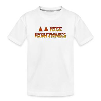 Nice Nightmares Feuertraum - Kinder Premium Bio T-Shirt - Weiß - Vorne