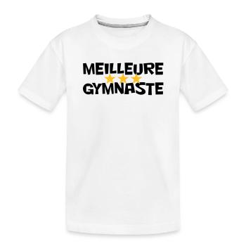 Meilleure Gymnaste - T-shirt bio Premium Enfant - blanc - Devant