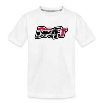 Drift Motorsport - Kinder Premium Bio T-Shirt - Weiß - Vorne