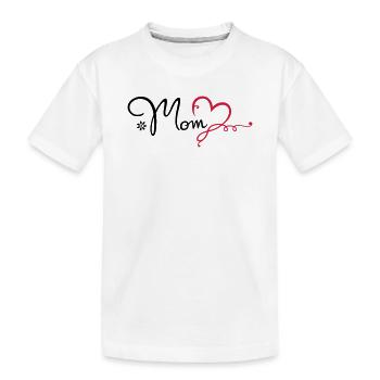 Maman d'amour cadeau fête des mères maman - T-shirt bio Premium Enfant - blanc - Devant