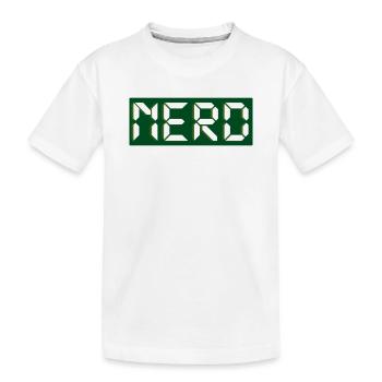 Nerd - Kids' Premium Organic T-Shirt - white - Front