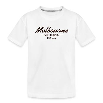 Melbourne Victoria Est. 1835 - Kinder Premium Bio T-Shirt - Weiß - Vorne