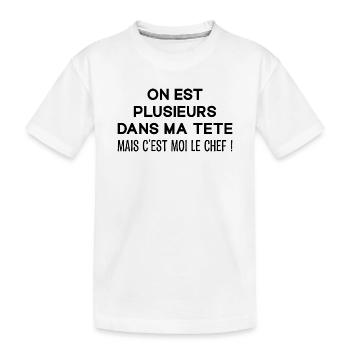 Schizophrène Schizo Folie Humour Fou Malade - T-shirt bio Premium Enfant - blanc - Devant