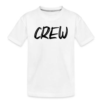 Crew - Kinder Premium Bio T-Shirt - Weiß - Vorne