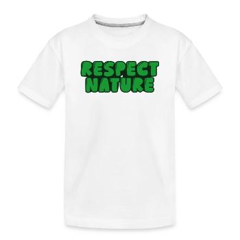 Respecter la nature - T-shirt bio Premium Enfant - blanc - Devant