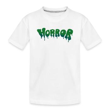 Horreur Gouttes Bleu-Vert - T-shirt bio Premium Enfant - blanc - Devant