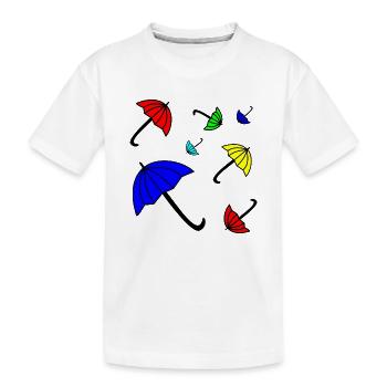 T-shirt Parasol - T-shirt bio Premium Enfant - blanc - Devant