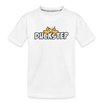 Duck Step - Kids' Premium Organic T-Shirt - white - Front