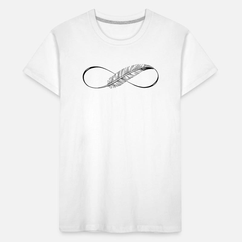 Lignes mignonnes Infinity Spring T-shirt bio Premium Enfant