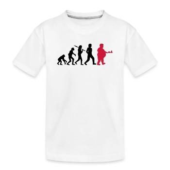 Évolution de la restauration rapide - T-shirt bio Premium Enfant - blanc - Devant