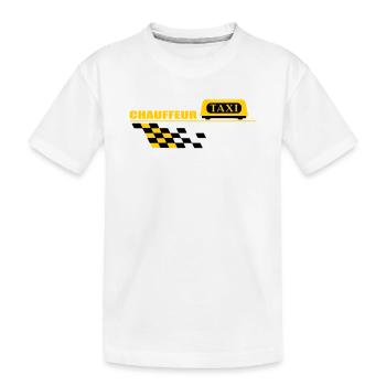 Chauffeur de taxi - T-shirt bio Premium Enfant - blanc - Devant
