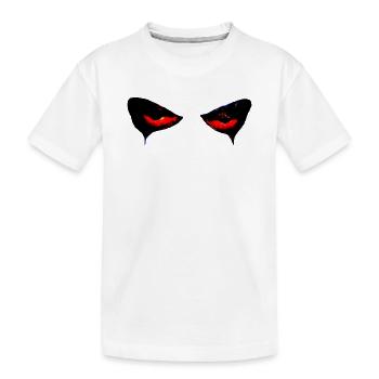 Grimace de citrouille d’Halloween - T-shirt bio Premium Enfant - blanc - Devant