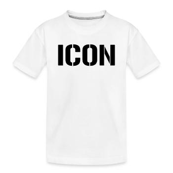 Icon - Kinder Premium Bio T-Shirt - Weiß - Vorne