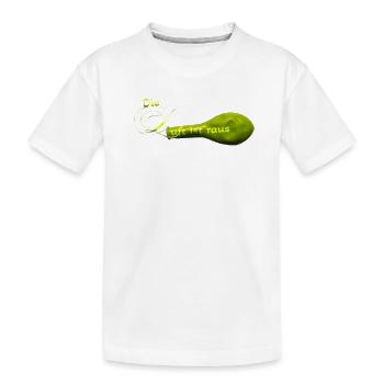Die Luft ist raus.... - Kinder Premium Bio T-Shirt - Weiß - Vorne