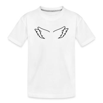 Angel Wings - Kids' Premium Organic T-Shirt - white - Front