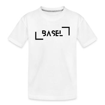 Basel black - Kids' Premium Organic T-Shirt - white - Front