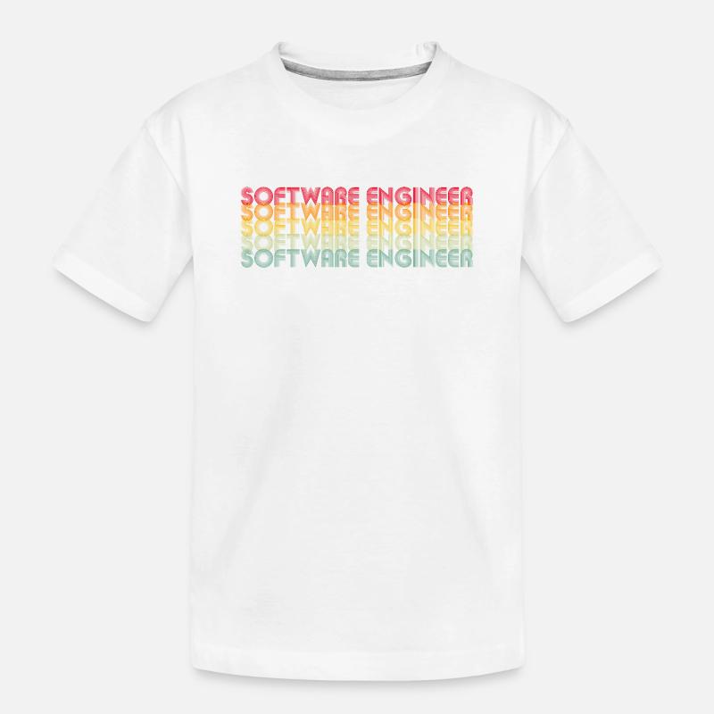 Bunte Codierungsmotivation - Kinder Premium Bio T-Shirt - Weiß