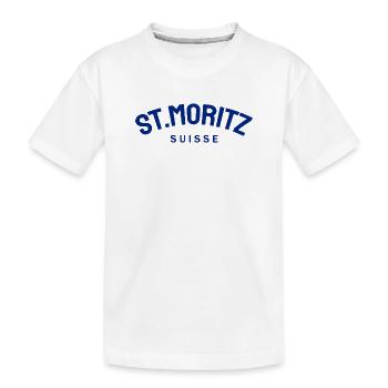 St. Moritz - Suisse - Switzerland - Swiss - T-shirt bio Premium Enfant - blanc - Devant
