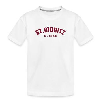 St. Moritz - Suisse - Switzerland - Swiss - T-shirt bio Premium Enfant - blanc - Devant
