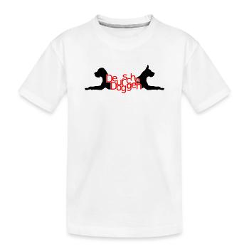German mastiffs - T / P - Kids' Premium Organic T-Shirt - white - Front