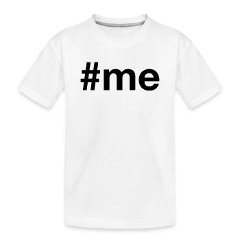 me Hashtag - Kinder Premium Bio T-Shirt - Weiß - Vorne