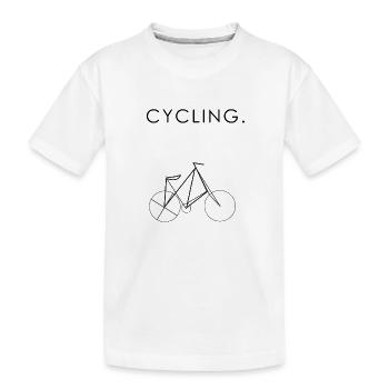 Vélo cadeau cadeau - T-shirt bio Premium Enfant - blanc - Devant