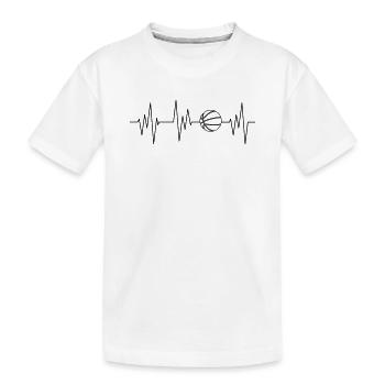 basketballer - T-shirt bio Premium Enfant - blanc - Devant