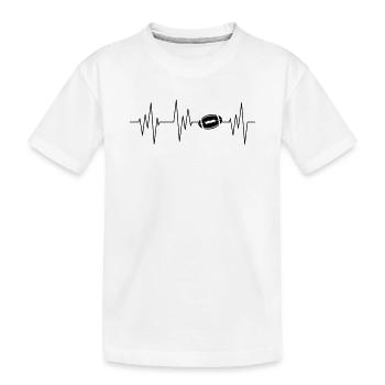 American Football - Kinder Premium Bio T-Shirt - Weiß - Vorne