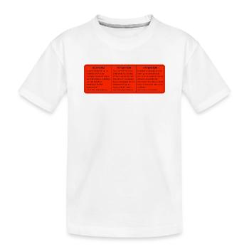  DIFF LOCKS differenzialsperren aufkleber - Kinder Premium Bio T-Shirt - Weiß - Vorne