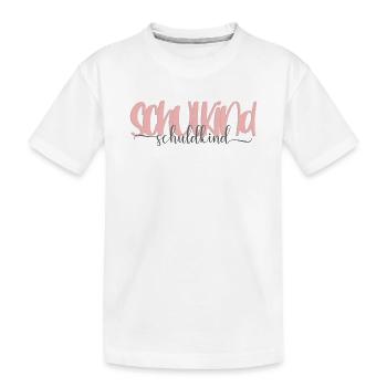 Schulkind Einschulung Grundschule Geschenk - Kinder Premium Bio T-Shirt - Weiß - Vorne