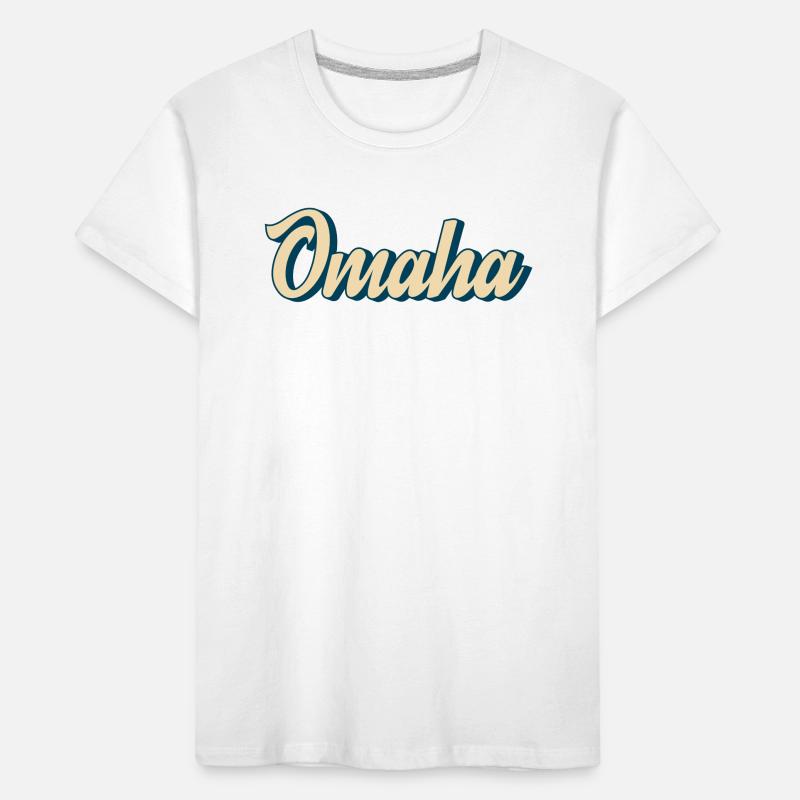 Omaha Script Retro Kinder Premium Bio T-Shirt