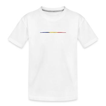 tricolore RO - Kinder Premium Bio T-Shirt - Weiß - Vorne