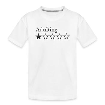 Adulting Star Emblem - T-shirt bio Premium Enfant - blanc - Devant