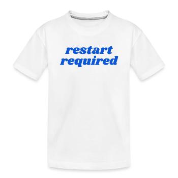 Redémarrage nécessaire - T-shirt bio Premium Enfant - blanc - Devant
