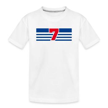 Numéro 7 France  - T-shirt bio Premium Enfant - blanc - Devant