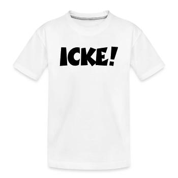 Lustige Berlinsprüche: ICKE! - Kinder Premium Bio T-Shirt - Weiß - Vorne