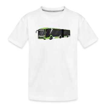 Bus, school bus, bus driver - Kids' Premium Organic T-Shirt - white - Front