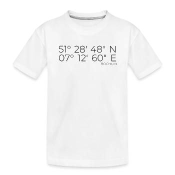 coordonnées Bochum - T-shirt bio Premium Enfant - blanc - Devant