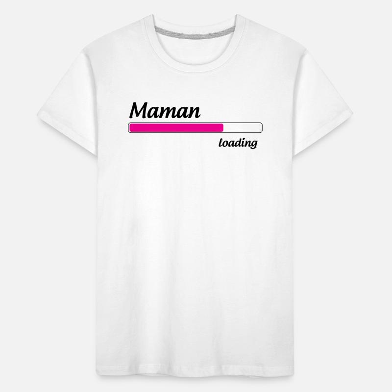Maman loading... Please Wait - Future Mère T-shirt bio Premium Enfant