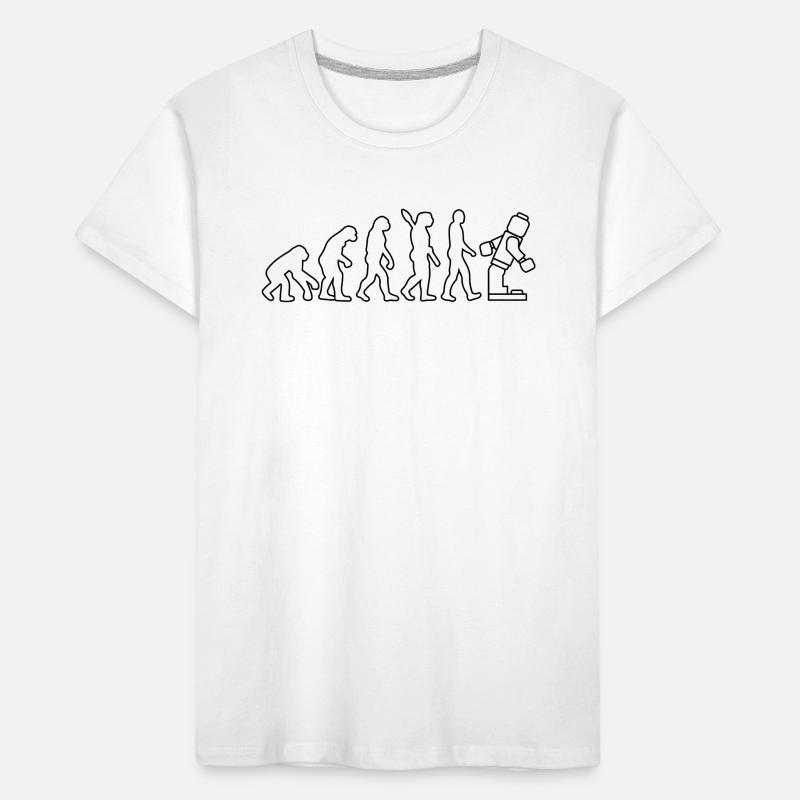 Clamping Brick Evolution Humanity Studded Brick Kids' Premium Organic T-Shirt