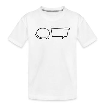 Bulles de bande dessinée - T-shirt bio Premium Enfant - blanc - Devant