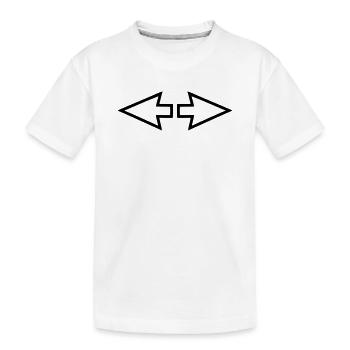 Arrows - Kids' Premium Organic T-Shirt - white - Front