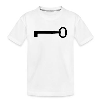 An old key - Kids' Premium Organic T-Shirt - white - Front