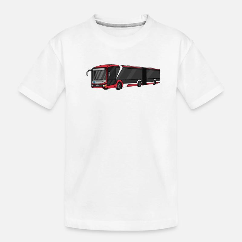 Bus - Kinder Premium Bio T-Shirt - Weiß
