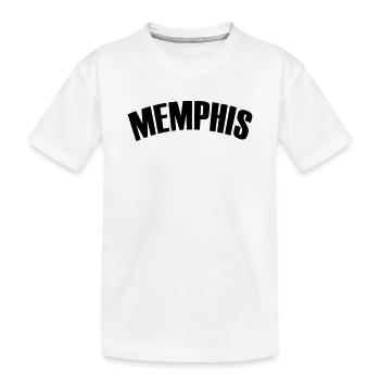 Memphis Shirt - Kids' Premium Organic T-Shirt - white - Front
