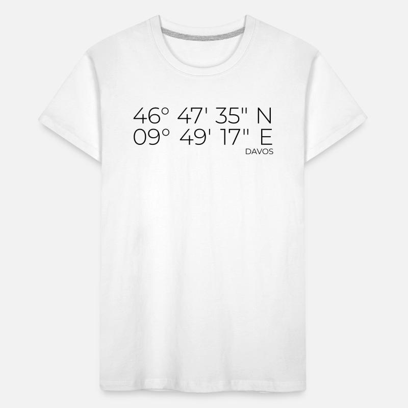 Coordinates Davos Graubünden Kids' Premium Organic T-Shirt